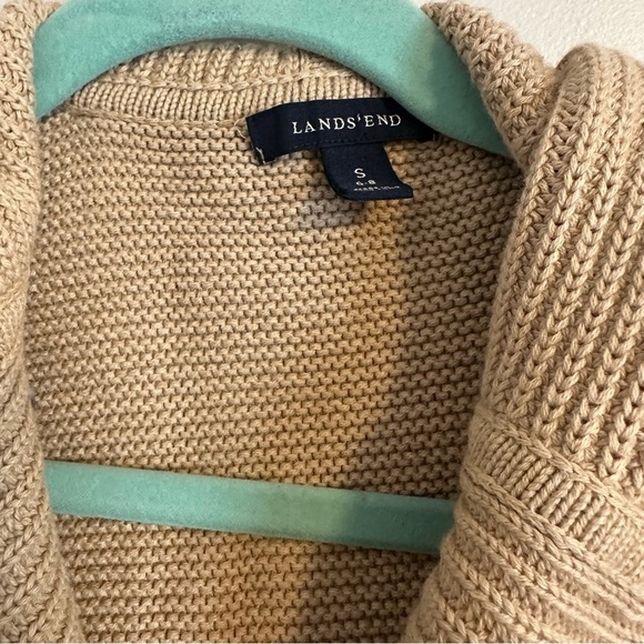 Lands End 100% baumwolle hooded longline cardigan - Picture 3 of 6